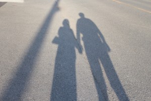 夫婦の影